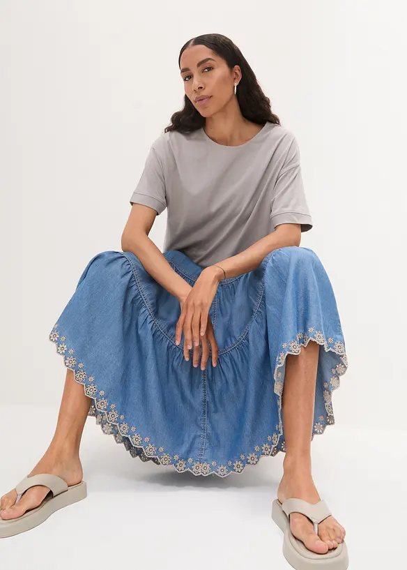 Oversize T-Shirt aus reiner Baumwolle, bonprix