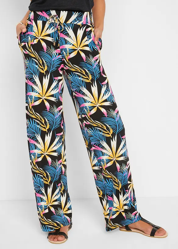 Jersey-Palazzo-Hose aus softem Viskose-Mix, bonprix