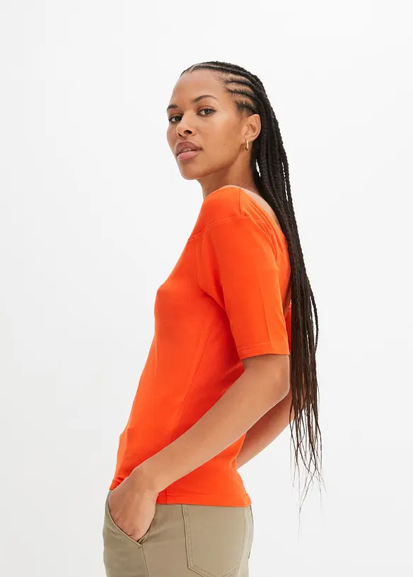 Carmenshirt in Viskose-Mix, bonprix