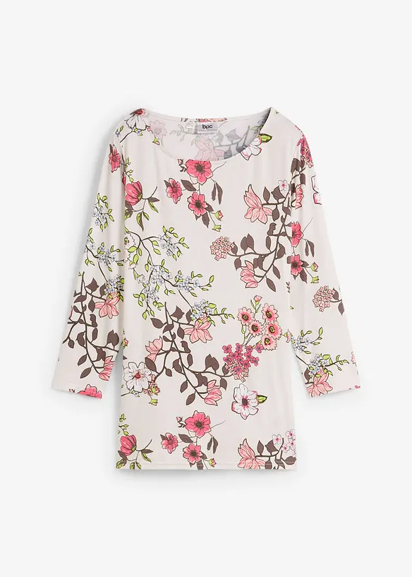 Shirt mit Blumendruck, bonprix