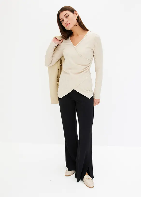 Kurze Velourlederimitat-Jacke, bonprix