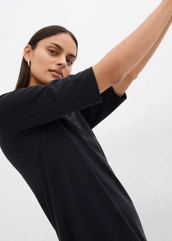 Robe longue en matière douce, bonprix