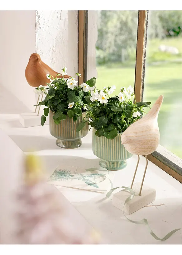 Figurine d&eacute;co oiseaux (2 pces), bonprix