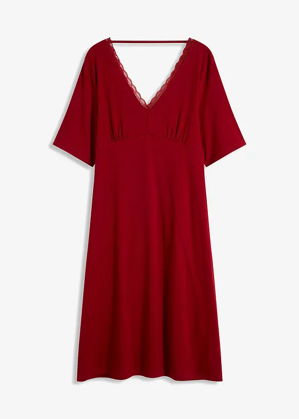 Chemise de nuit à dos en dentelle, bonprix