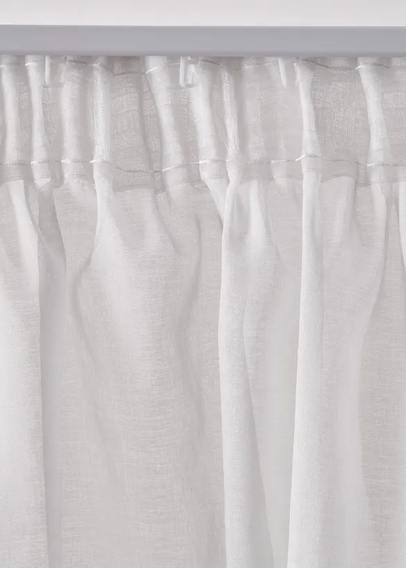 Voilage (1 pce.) &agrave; imprim&eacute; fleurs contenant du polyester recycl&eacute;, bonprix