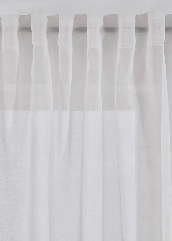 Voilage (1 pce.) &agrave; imprim&eacute; fleurs contenant du polyester recycl&eacute;, bonprix