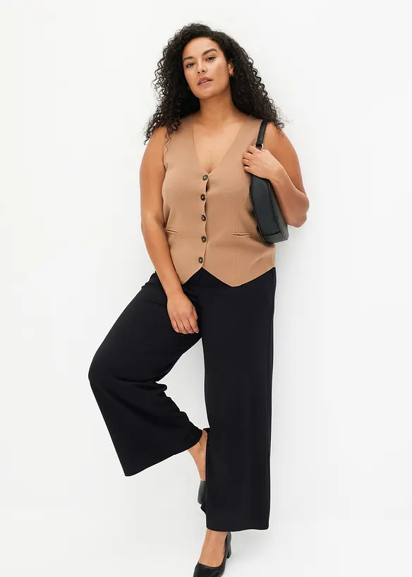 Gilet sans manches en maille, bonprix