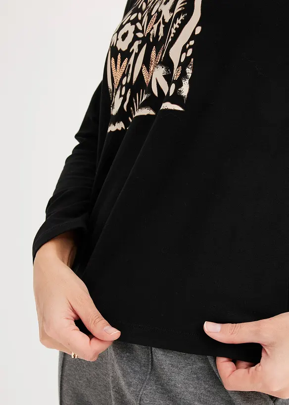 Langarmshirt mit Bio-Baumwolle, bonprix