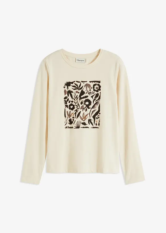 Langarmshirt mit Bio-Baumwolle, bonprix