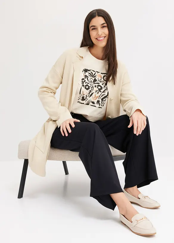 Langarmshirt mit Bio-Baumwolle, bonprix