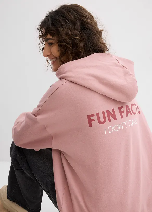Sweat à capuche 100% coton, bonprix