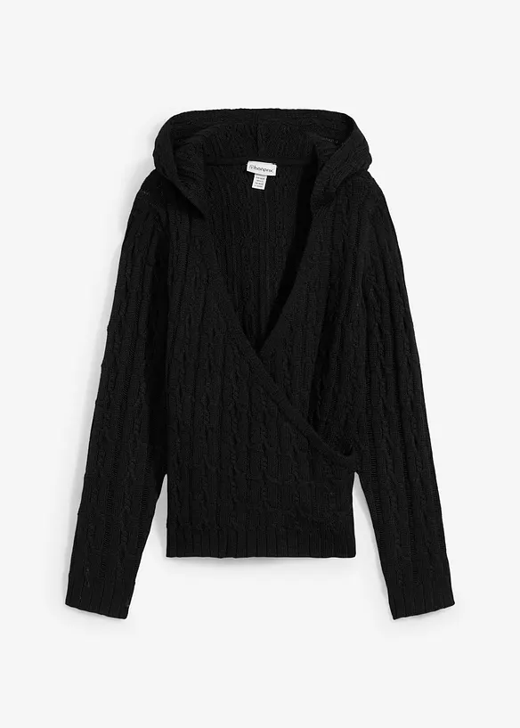 Pull à capuche et base asymétrique, bonprix