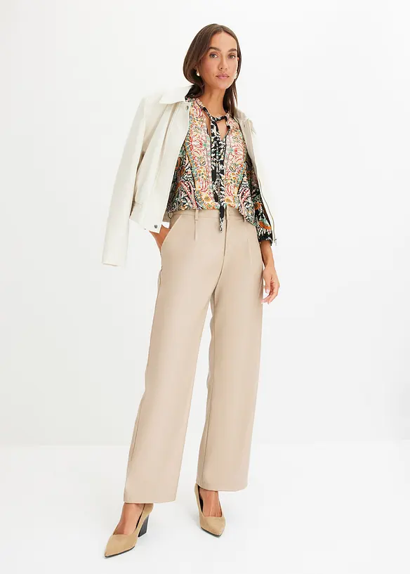 Pantalon enduit, bonprix