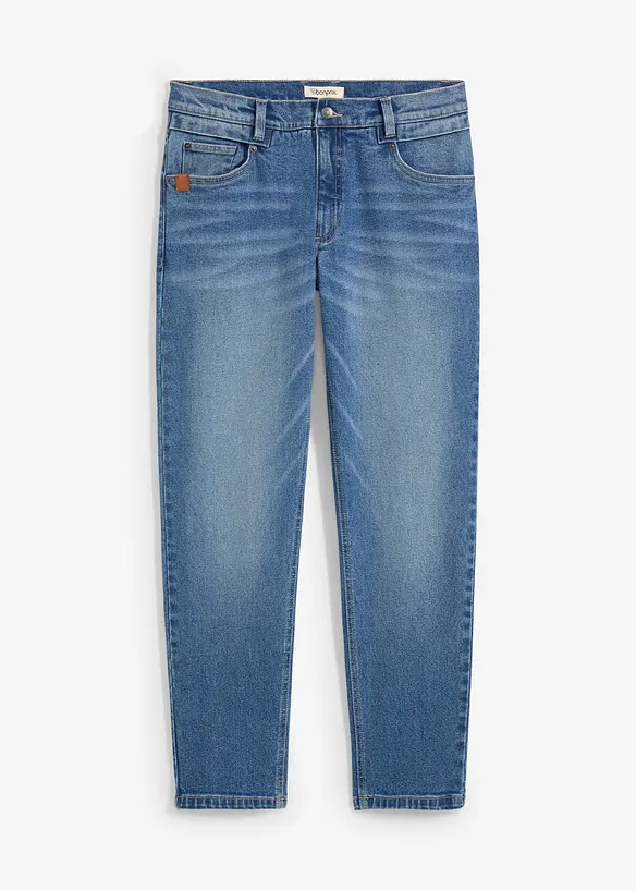 Jean extensible loose, en denim épais, coupe fuselée, bonprix