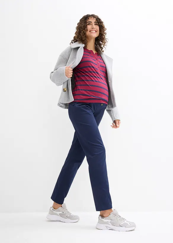 Pantalon de grossesse droit en coton, bonprix