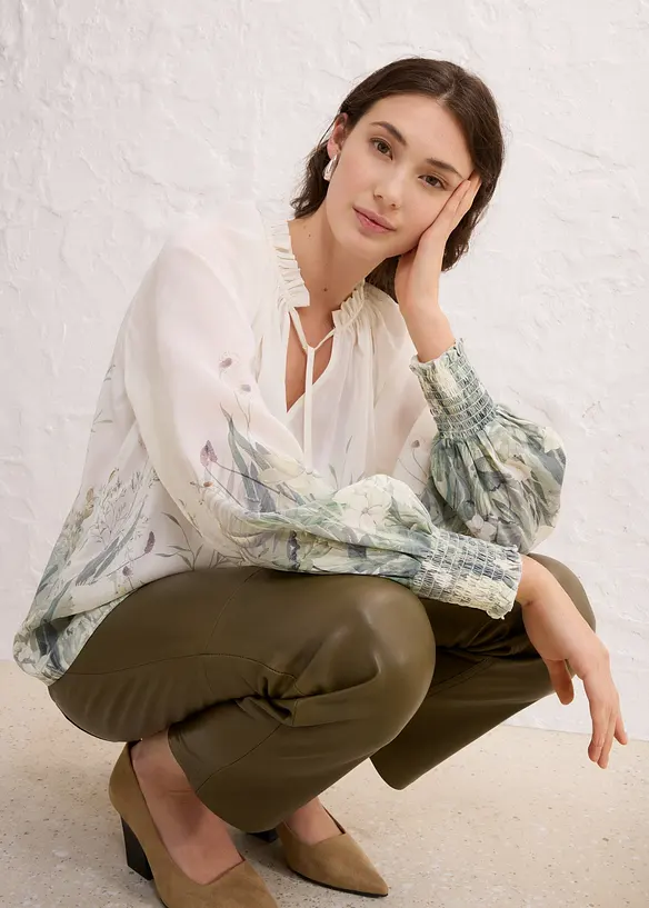 Blouse contenant de la soie, bonprix