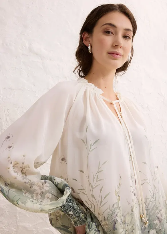 Blouse contenant de la soie, bonprix