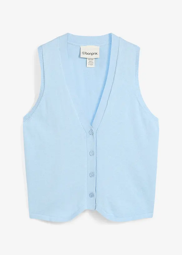 Gilet sans manches coton et soie, bonprix