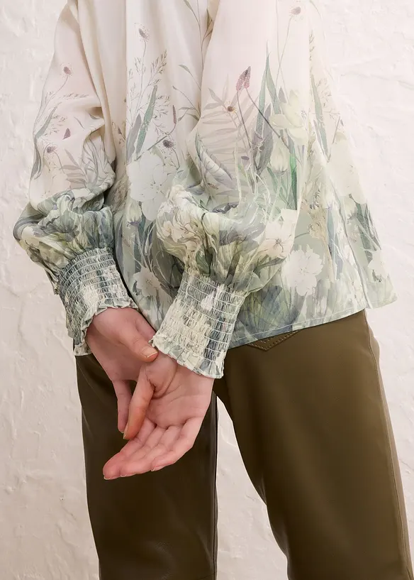 Blouse contenant de la soie, bonprix
