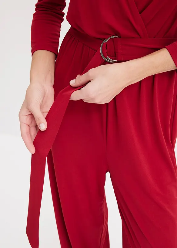 Combinaison à manches 3/4 et ceinture, bonprix