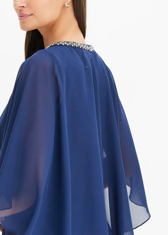 Robe courte et ajustée avec cape amovible, bonprix