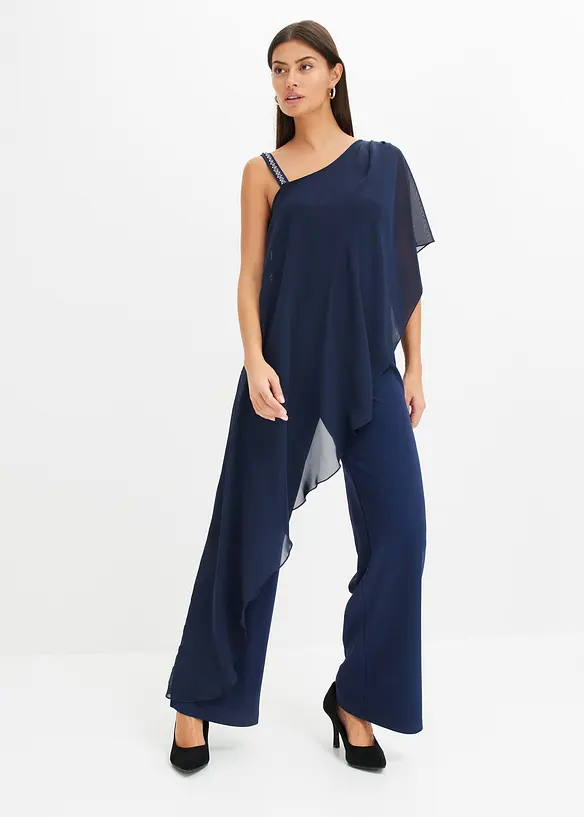 Combinaison asymétrique avec une bretelle ornée de strass, bonprix