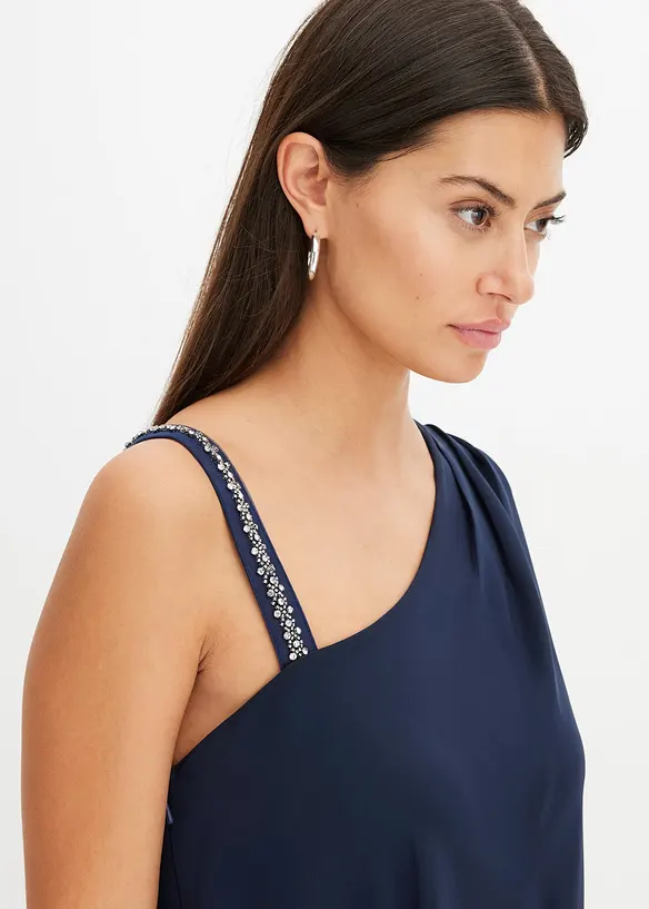 Combinaison asymétrique avec une bretelle ornée de strass, bonprix