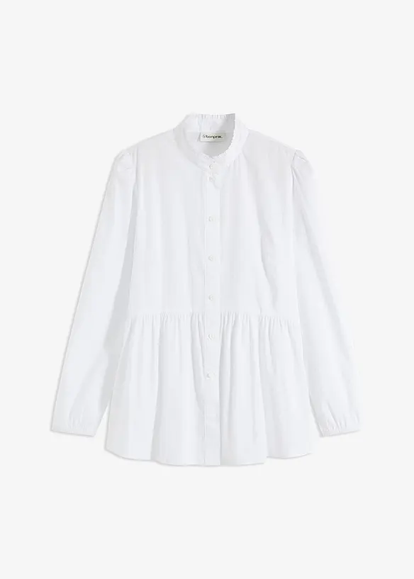Longbluse aus Baumwoll-Mix, bonprix