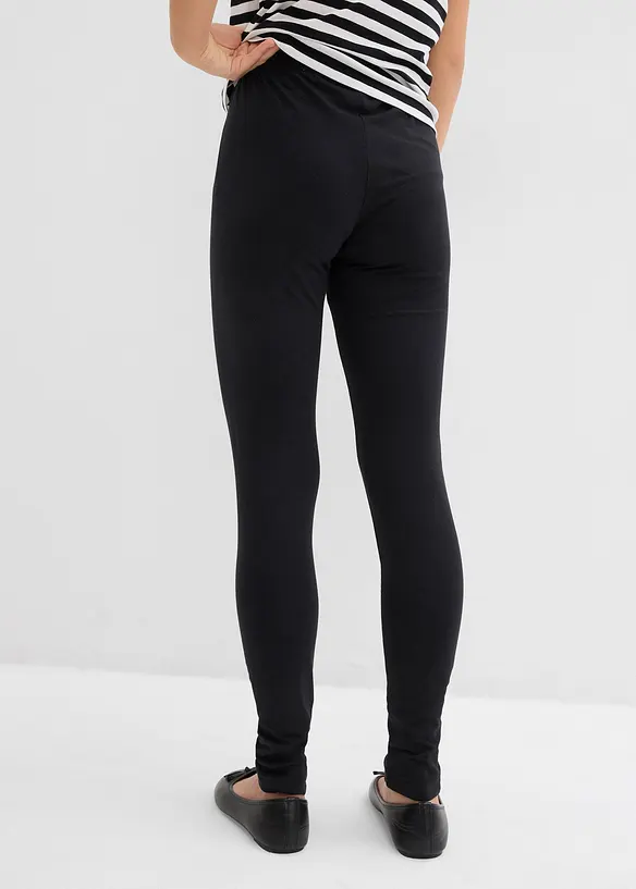 Leggings aus elastischem Bio-Baumwoll-Mix (2er Pack), bonprix