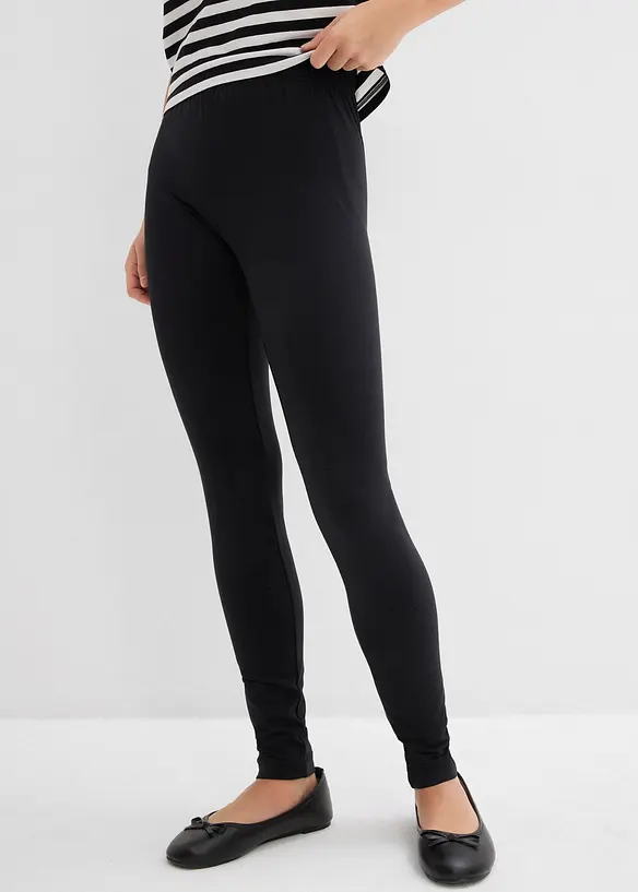 Leggings aus elastischem Bio-Baumwoll-Mix (2er Pack), bonprix