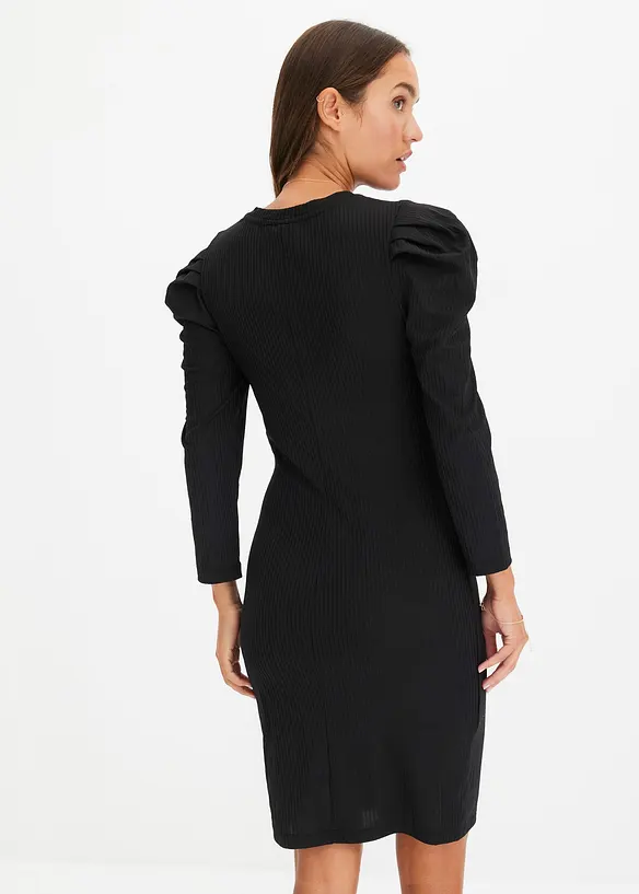 Robe en jersey côtelé, bonprix
