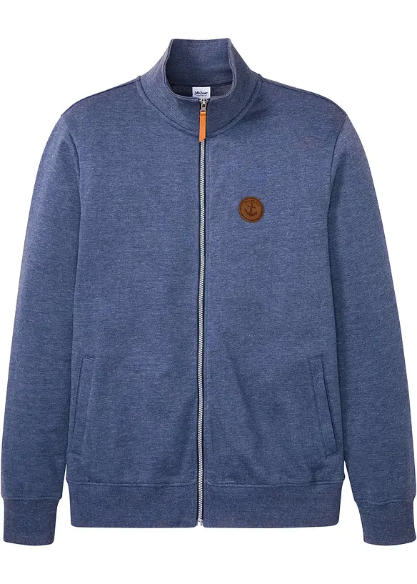 Sweat zippé à col montant, bonprix