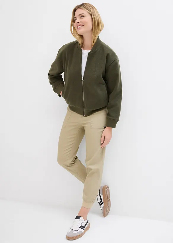 Pantalon jogger en twill, bonprix