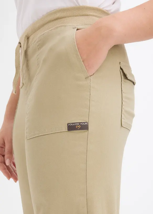 Pantalon jogger en twill, bonprix
