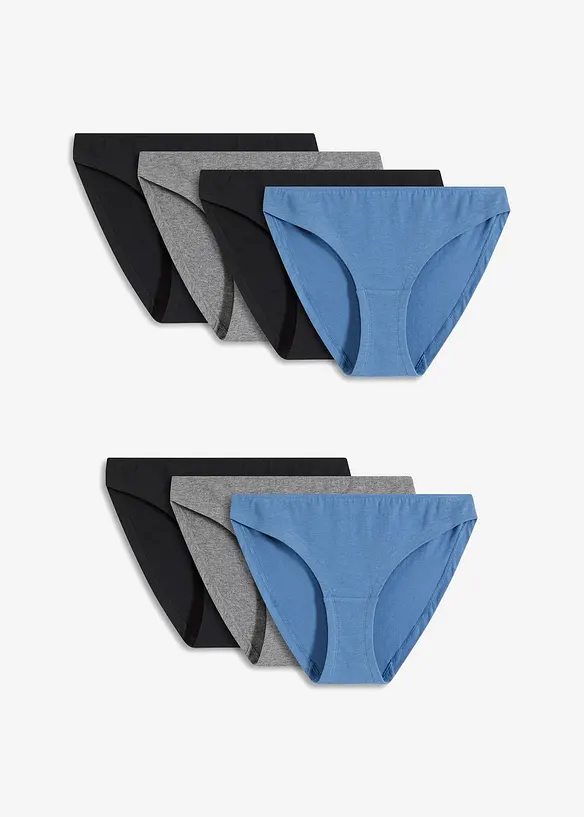 Mini Slip mit Bio-Baumwolle (7er Pack), bonprix