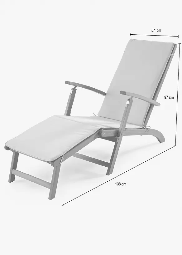 Gartenliege mit Auflage, bonprix