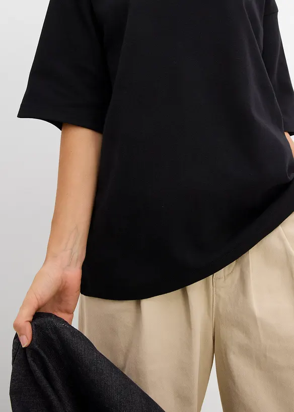 T-shirt épais oversize 100% coton, bonprix