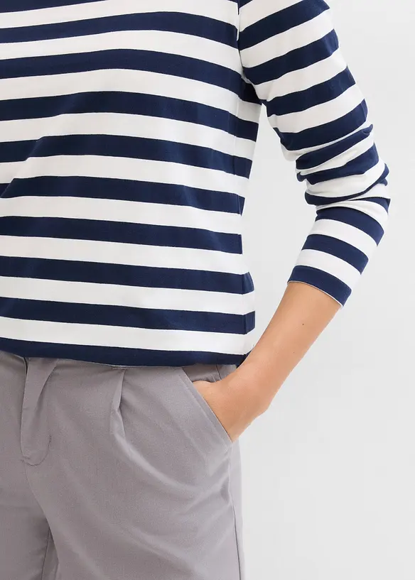 Streifenshirt aus reiner Bio-Baumwolle, bonprix