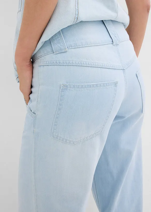 Jean large taille haute, toile ultra-douce, bonprix
