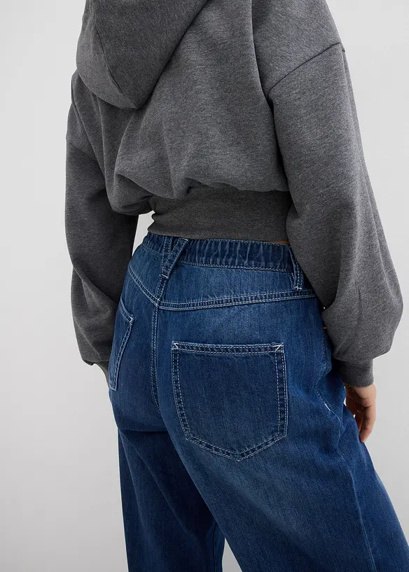 Jean baggy taille mi-haute, toile ultra-douce, bonprix