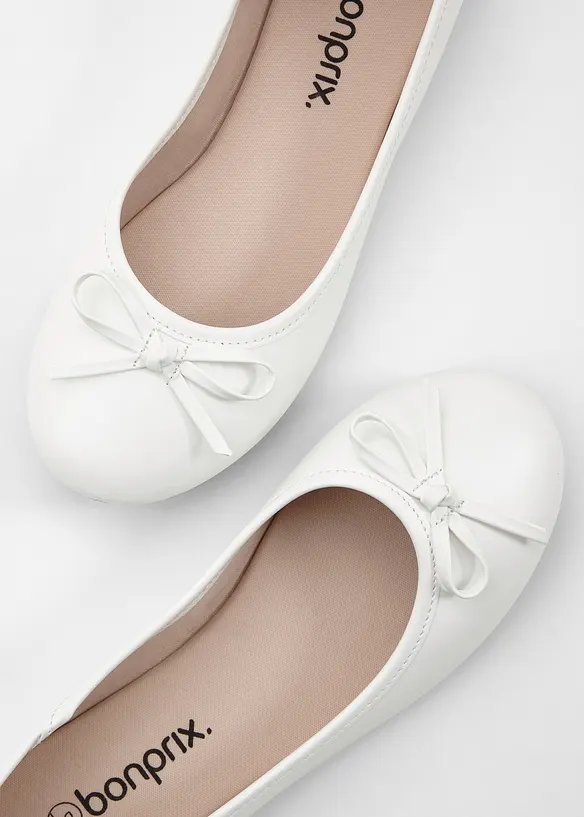 Ballerines &agrave; petit n&oelig;ud, bonprix