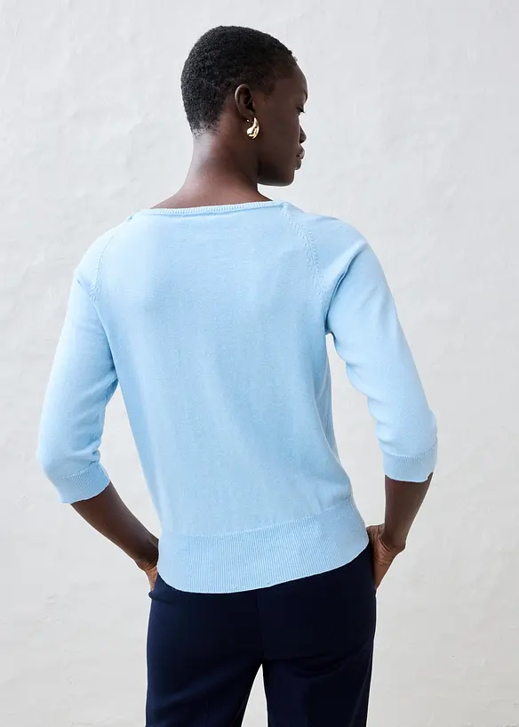 Pullover mit Seidenanteil, bonprix