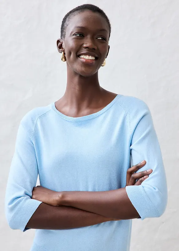 Pullover mit Seidenanteil, bonprix