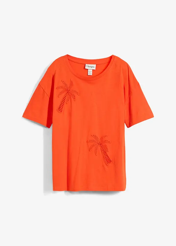 T-shirt avec détail en dentelle, bonprix