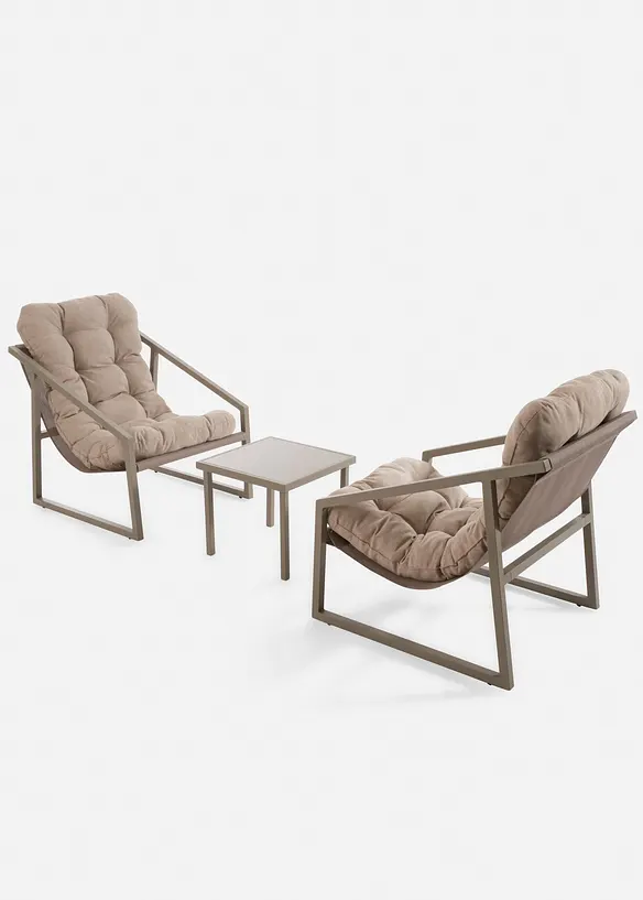 Salon de jardin (3 pi&egrave;ces), bonprix