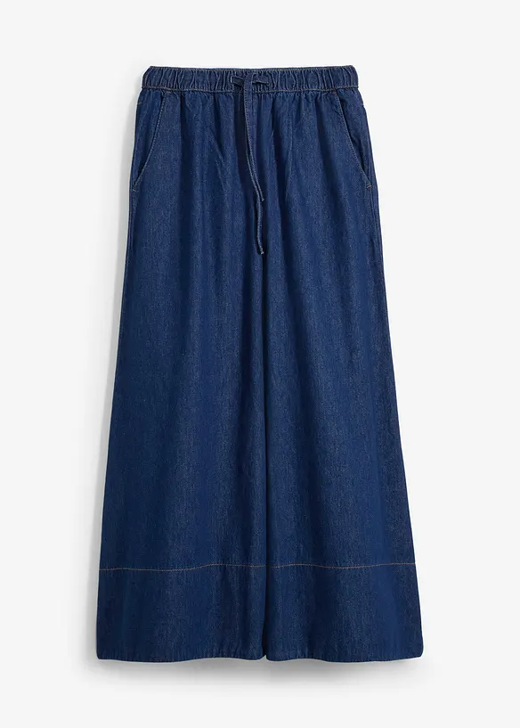 Jean large, taille mi-haute et élastiquée, bonprix