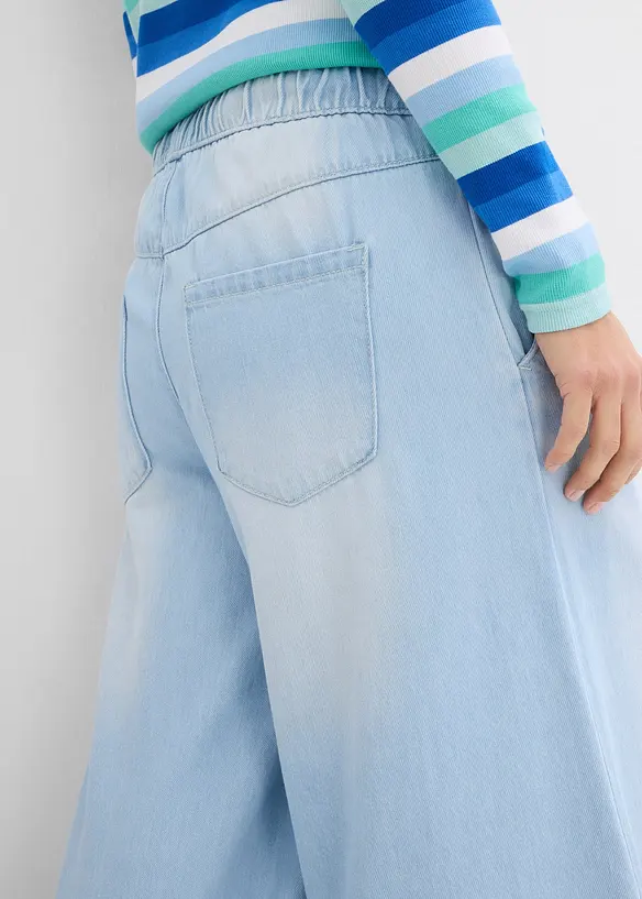 Jean large, taille mi-haute et élastiquée, bonprix