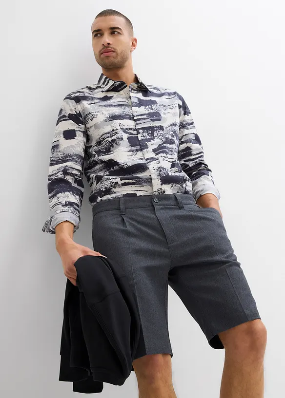 Chino-Bermuda mit Bügelfalte, Relaxed Fit, bonprix