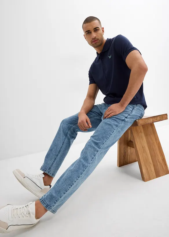 Jean léger, taille extensible, Relaxed, bonprix
