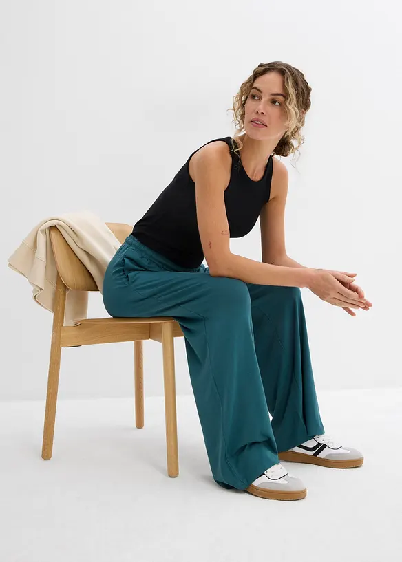Jersey-Hose aus fließender Viskose, bonprix